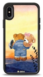 Dafoni Art iPhone XS Max Sunset Teddy Bears Kılıf - 1