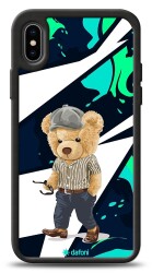 Dafoni Art iPhone XS Max Thoughtful Teddy Bear Kılıf - 1