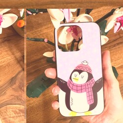 Dafoni Art iPhone XS Penguin Kılıf - 6