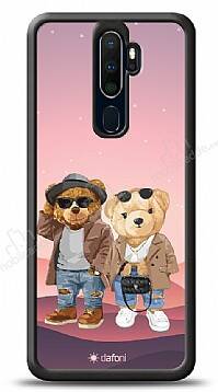 Dafoni Art Oppo A9 2020 Cool Couple Teddy Kılıf - 1