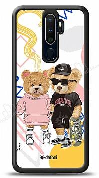 Dafoni Art Oppo A9 2020 Fun Couple Teddy Kılıf - 1