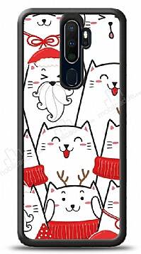 Dafoni Art Oppo A9 2020 New Year Cats Kılıf - 1