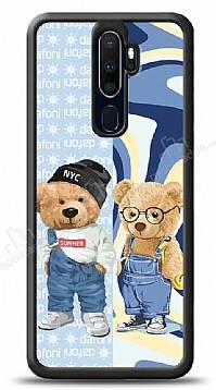 Dafoni Art Oppo A9 2020 Summer Couple Teddy Kılıf - 1