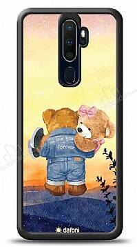 Dafoni Art Oppo A9 2020 Sunset Teddy Bears Kılıf - 1