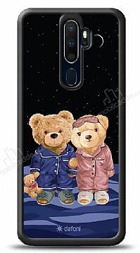 Dafoni Art Oppo A9 2020 Under The Stars Teddy Bears Kılıf - 1