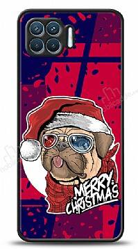 Dafoni Art Oppo Reno4 Lite Christmas Pug Kılıf - 1