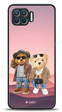 Dafoni Art Oppo Reno4 Lite Cool Couple Teddy Kılıf - 1