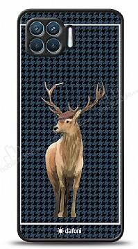 Dafoni Art Oppo Reno4 Lite Midnight Deer Kılıf - 1