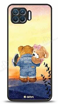 Dafoni Art Oppo Reno4 Lite Sunset Teddy Bears Kılıf - 1