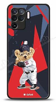 Dafoni Art Oppo Reno5 Lite Baseball Bear Kılıf - 1