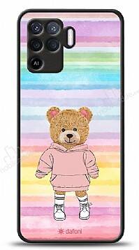 Dafoni Art Oppo Reno5 Lite Chic Teddy Bear Kılıf - 1