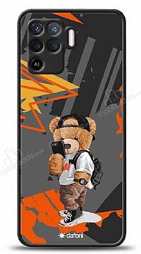 Dafoni Art Oppo Reno5 Lite Cool Teddy Bear Kılıf - 1