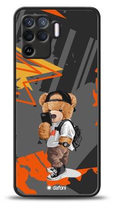 Dafoni Art Oppo Reno5 Lite Cool Teddy Bear Kılıf - 1