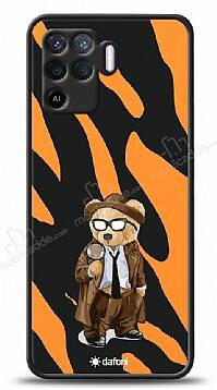 Dafoni Art Oppo Reno5 Lite Detective Teddy Bear Kılıf - 1