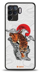 Dafoni Art Oppo Reno5 Lite Roaring Tiger Kılıf - 1