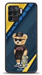 Dafoni Art Oppo Reno5 Lite Skate Bear Kılıf - 1