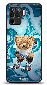 Dafoni Art Oppo Reno5 Lite Skating Teddy Bear Kılıf - 1