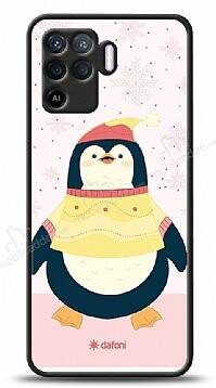 Dafoni Art Oppo Reno5 Lite Smiling Penguin Kılıf - 1