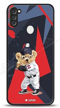 Dafoni Art Samsung Galaxy A11 Baseball Bear Kılıf - 1