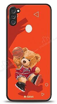 Dafoni Art Samsung Galaxy A11 Basketball Bear Kılıf - 1