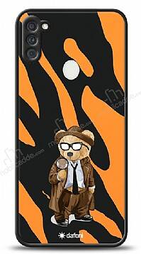 Dafoni Art Samsung Galaxy A11 Detective Teddy Bear Kılıf - 1