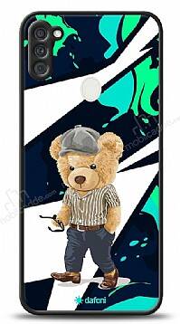 Dafoni Art Samsung Galaxy A11 Thoughtful Teddy Bear Kılıf - 1