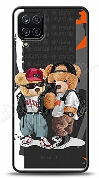 Dafoni Art Samsung Galaxy A12 Icon Couple Teddy Kılıf - 1