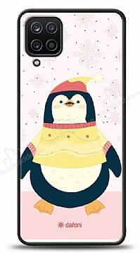 Dafoni Art Samsung Galaxy A12 Smiling Penguin Kılıf - 1