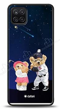 Dafoni Art Samsung Galaxy A12 Sporty Couple Teddy Kılıf - 1