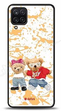 Dafoni Art Samsung Galaxy A12 Style Couple Teddy Kılıf - 1