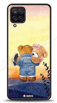 Dafoni Art Samsung Galaxy A12 Sunset Teddy Bears Kılıf - 1