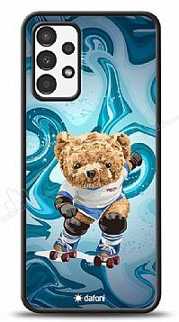 Dafoni Art Samsung Galaxy A13 Skating Teddy Bear Kılıf - 1