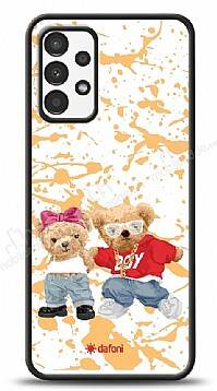 Dafoni Art Samsung Galaxy A13 Style Couple Teddy Kılıf - 1