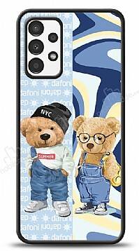 Dafoni Art Samsung Galaxy A13 Summer Couple Teddy Kılıf - 1