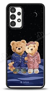 Dafoni Art Samsung Galaxy A13 Under The Stars Teddy Bears Kılıf - 1