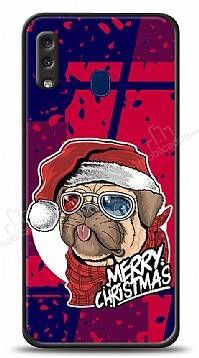 Dafoni Art Samsung Galaxy A20 / A30 Christmas Pug Kılıf - 1