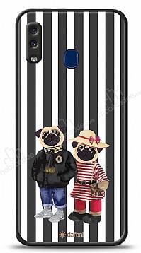 Dafoni Art Samsung Galaxy A20 / A30 Cool Pugs Kılıf - 1