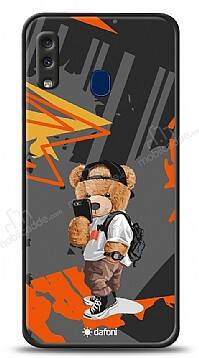 Dafoni Art Samsung Galaxy A20 / A30 Cool Teddy Bear Kılıf - 1