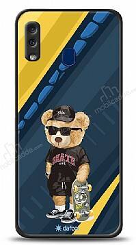 Dafoni Art Samsung Galaxy A20 / A30 Skate Bear Kılıf - 1