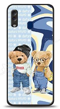 Dafoni Art Samsung Galaxy A20 / A30 Summer Couple Teddy Kılıf - 1