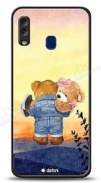 Dafoni Art Samsung Galaxy A20 / A30 Sunset Teddy Bears Kılıf - 1