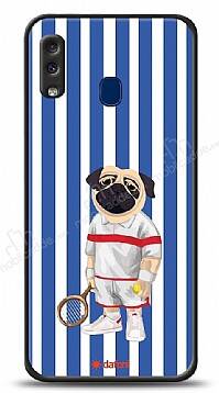 Dafoni Art Samsung Galaxy A20 / A30 Tennis Boy Pug Kılıf - 1