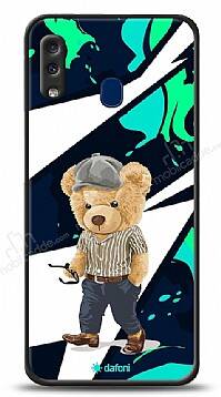 Dafoni Art Samsung Galaxy A20 / A30 Thoughtful Teddy Bear Kılıf - 1