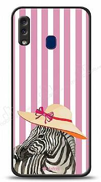 Dafoni Art Samsung Galaxy A20 / A30 Zebra Fashion Kılıf - 1