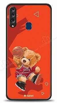 Dafoni Art Samsung Galaxy A20S Basketball Bear Kılıf - 1