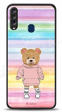 Dafoni Art Samsung Galaxy A20S Chic Teddy Bear Kılıf - 1