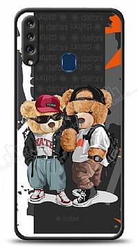 Dafoni Art Samsung Galaxy A20S Icon Couple Teddy Kılıf - 1