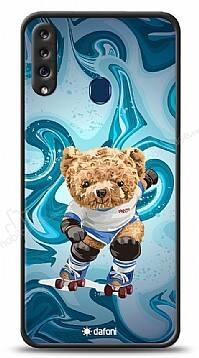 Dafoni Art Samsung Galaxy A20S Skating Teddy Bear Kılıf - 1