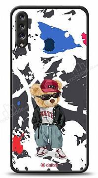 Dafoni Art Samsung Galaxy A20S Sporty Teddy Bear Kılıf - 1