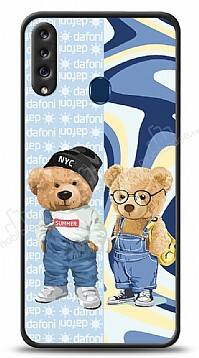 Dafoni Art Samsung Galaxy A20S Summer Couple Teddy Kılıf - 1